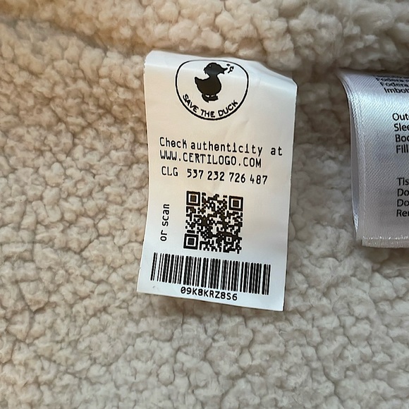 Save the Duck coat - size 12 unisex NWOT - Picture 4 of 4